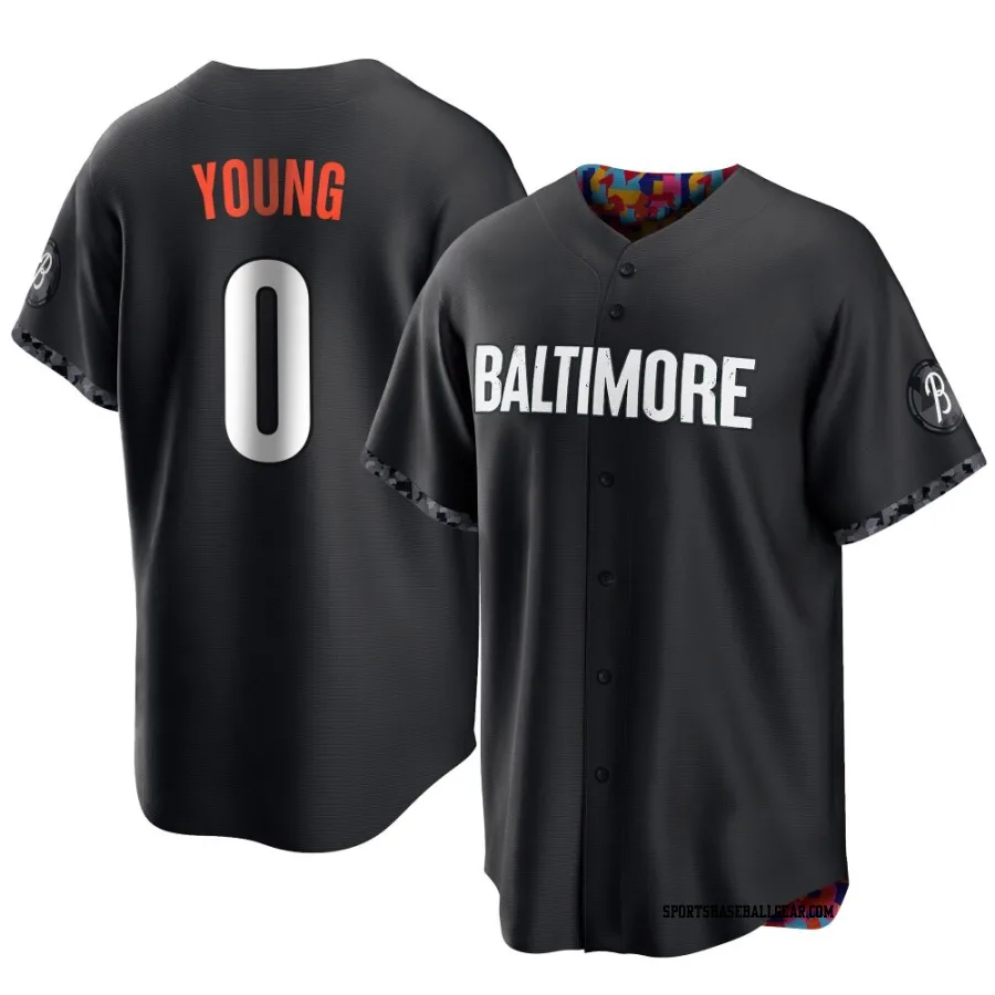 Brandon Young Youth Baltimore Orioles Black Replica 2023 City Connect Jersey