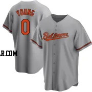 Brandon Young Youth Baltimore Orioles Gray Replica Road Jersey