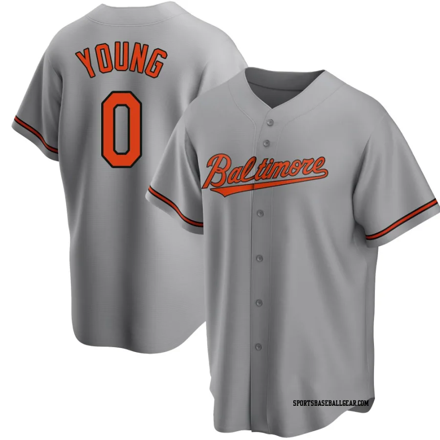 Brandon Young Youth Baltimore Orioles Gray Replica Road Jersey