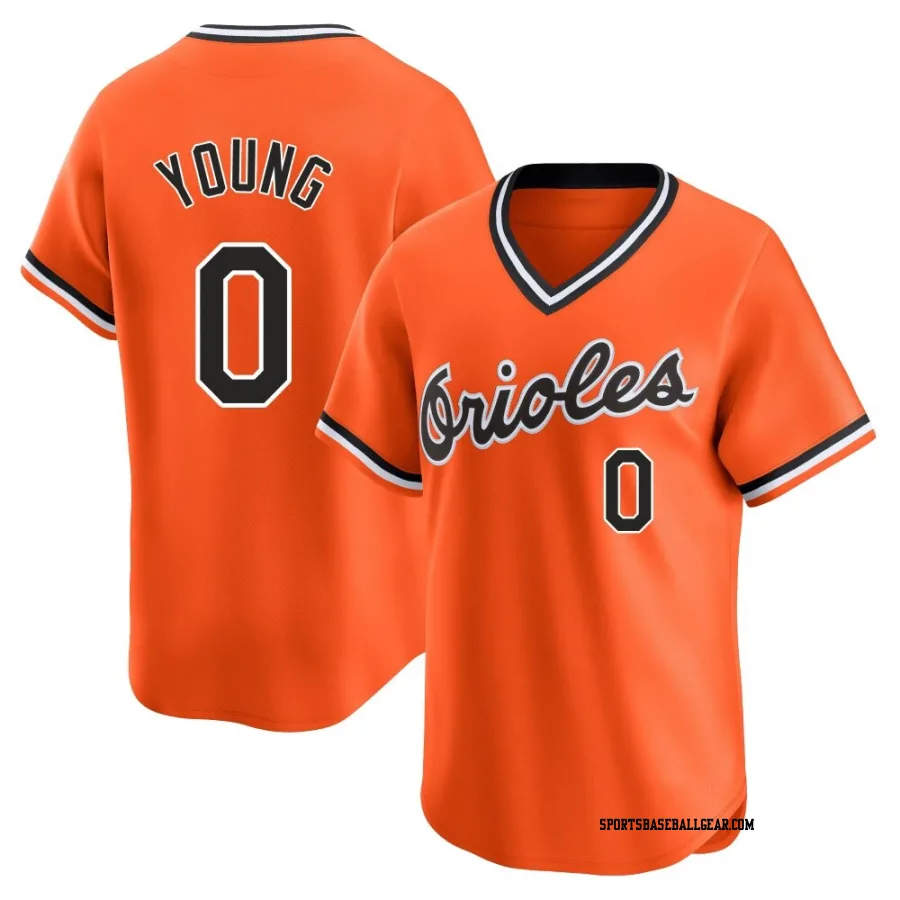 Brandon Young Youth Baltimore Orioles Orange Limited Cooperstown Collection Jersey