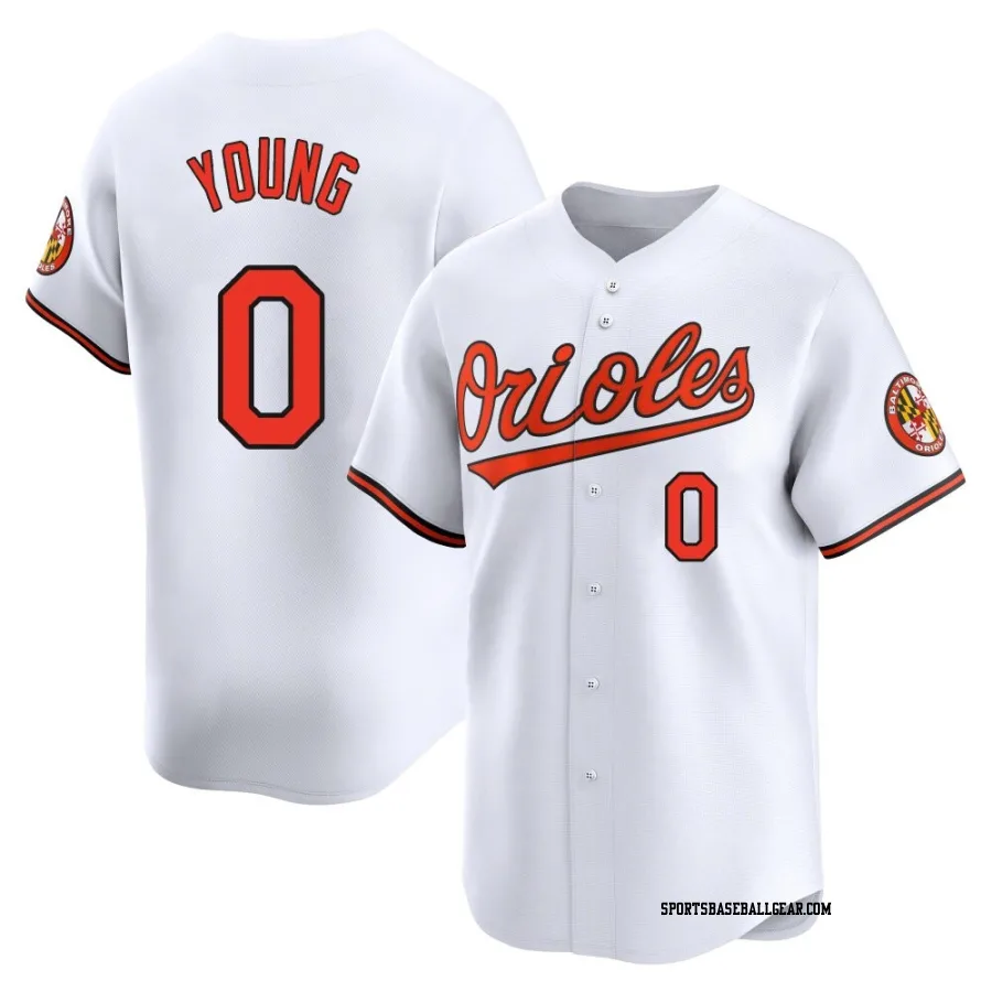 Brandon Young Youth Baltimore Orioles White Limited Home Jersey