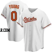 Brandon Young Youth Baltimore Orioles White Replica Home Jersey