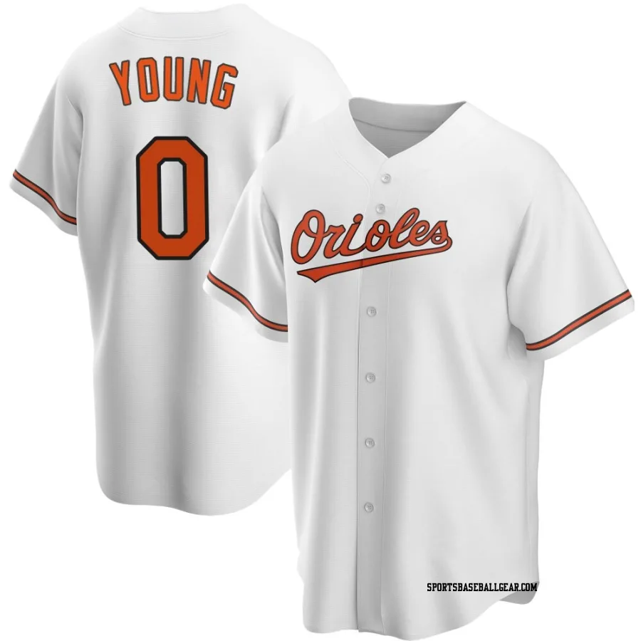 Brandon Young Youth Baltimore Orioles White Replica Home Jersey