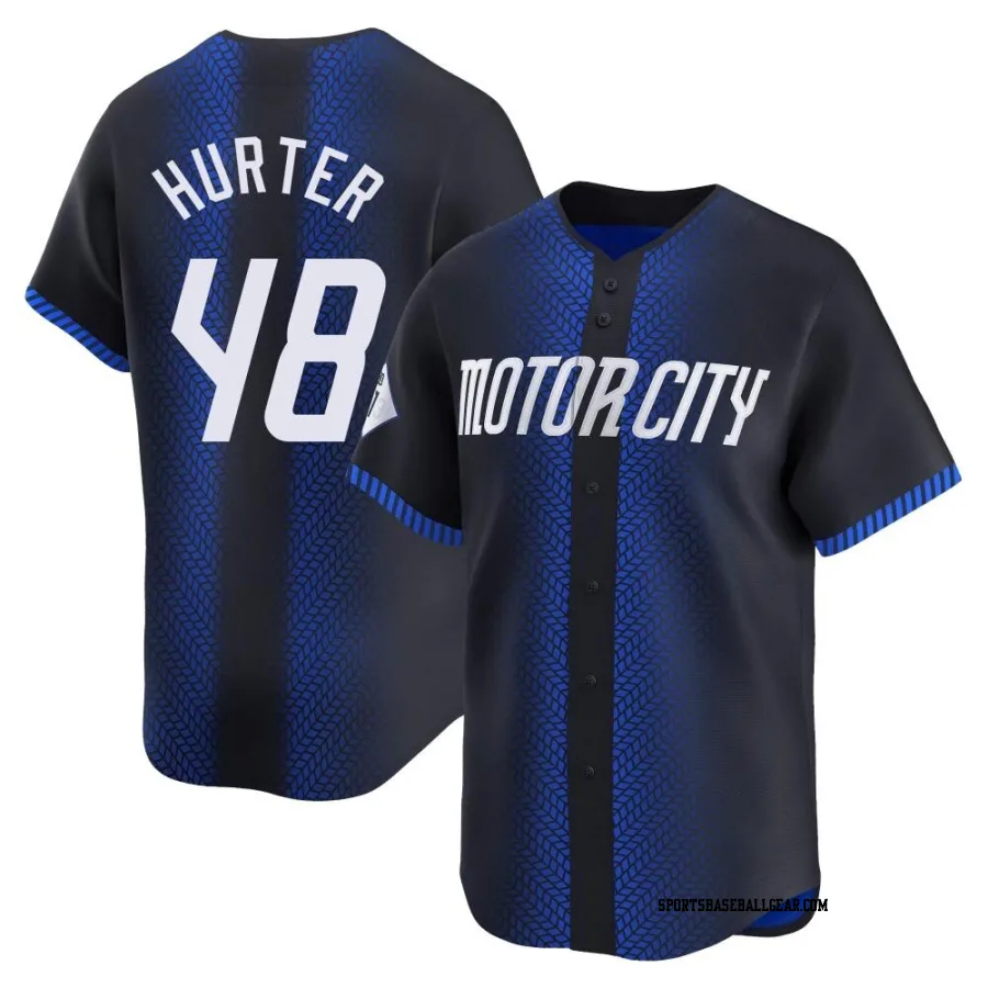 Brant Hurter Men's Detroit Tigers Blue Limited 2024 City Connect Jersey