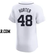 Brant Hurter Men's Detroit Tigers White Elite Home Jersey