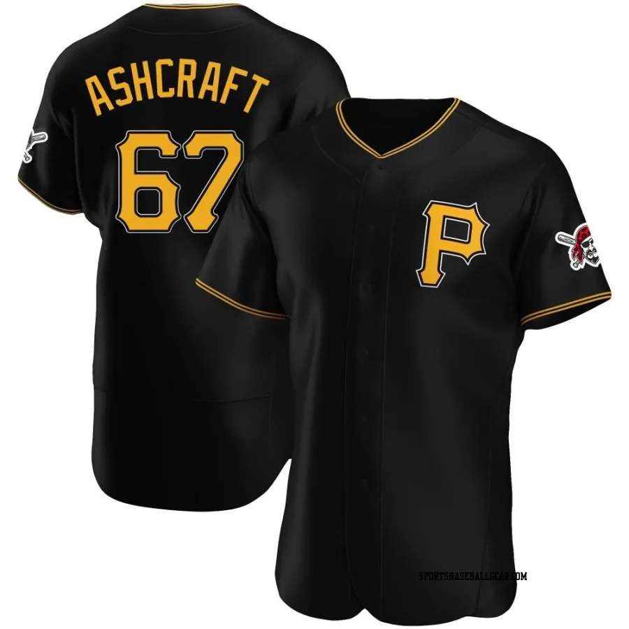 Braxton Ashcraft Men's Pittsburgh Pirates Black Authentic Alternate Jersey