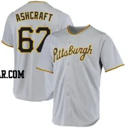 Braxton Ashcraft Men's Pittsburgh Pirates Gray Replica Road Jersey