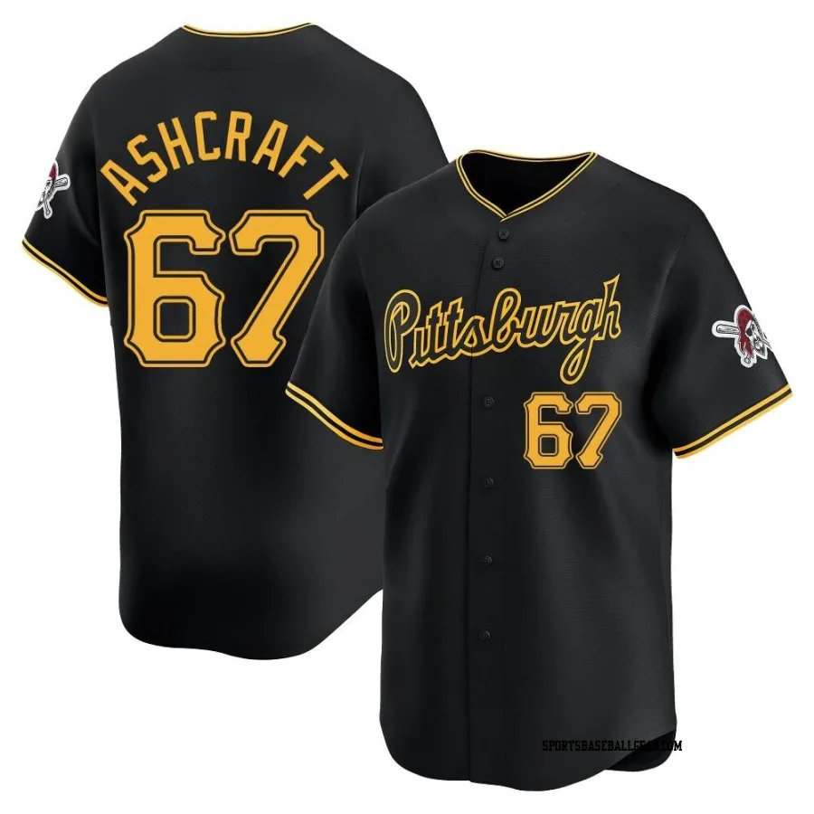 Braxton Ashcraft Youth Pittsburgh Pirates Black Limited Alternate Jersey