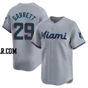 Braxton Garrett Men's Miami Marlins Gray Limited Road Jersey