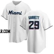 Braxton Garrett Men's Miami Marlins White Replica Home Jersey