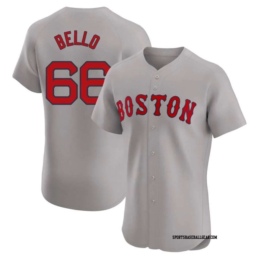 Brayan Bello Men's Boston Red Sox Gray Elite Road Jersey