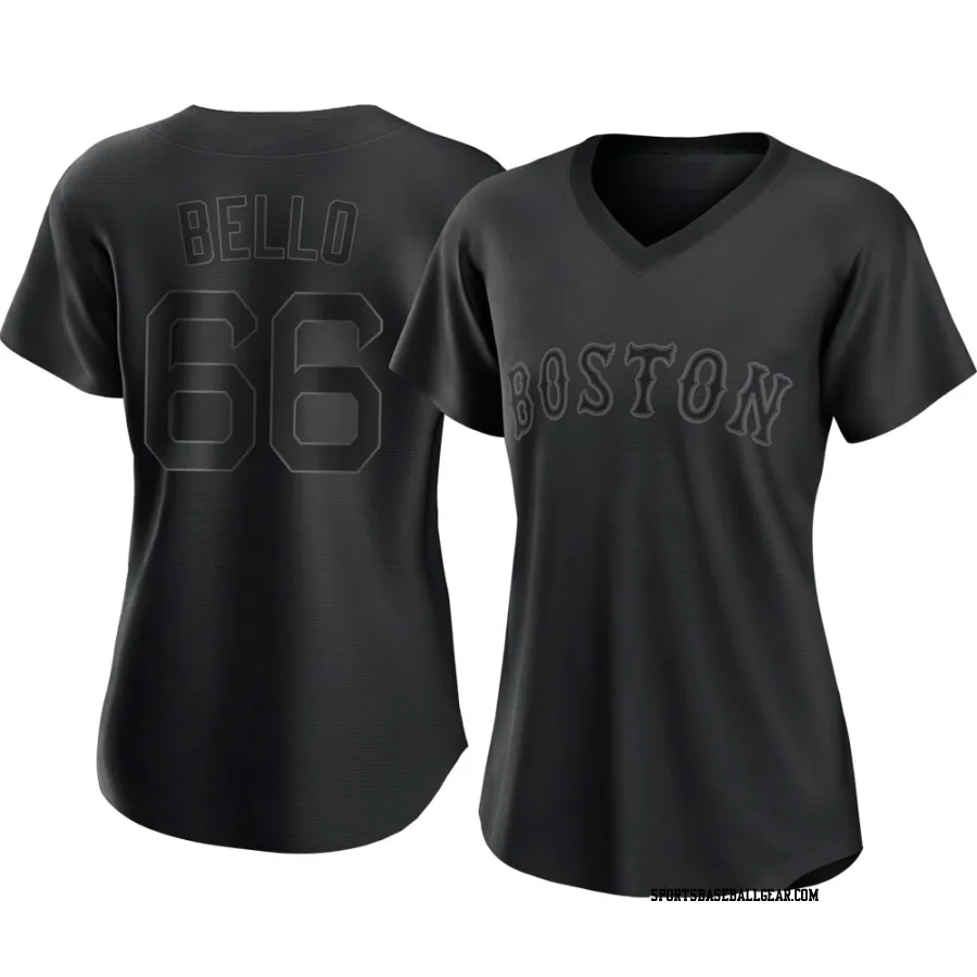 Brayan Bello Women's Boston Red Sox Black Authentic Pitch Fashion Jersey