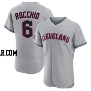 Brayan Rocchio Men's Cleveland Guardians Gray Authentic Road Jersey