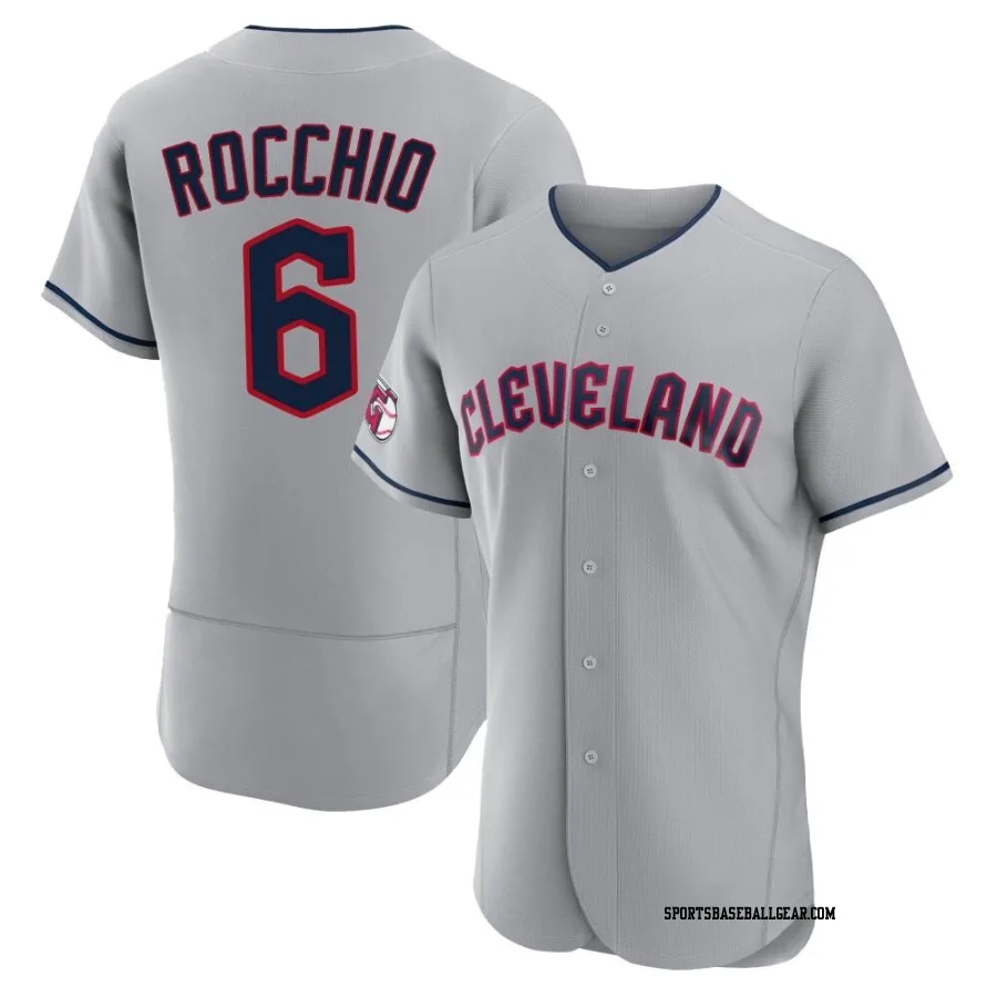 Brayan Rocchio Men's Cleveland Guardians Gray Authentic Road Jersey