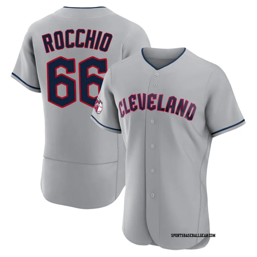 Brayan Rocchio Men's Cleveland Guardians Gray Authentic Road Jersey