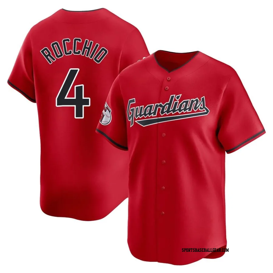 Brayan Rocchio Men's Cleveland Guardians Red Limited Alternate Jersey