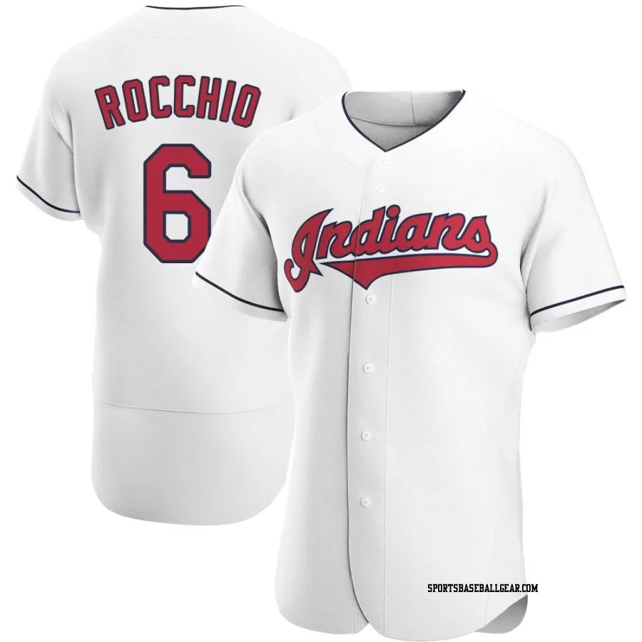 Brayan Rocchio Men's Cleveland Guardians White Authentic Home Jersey