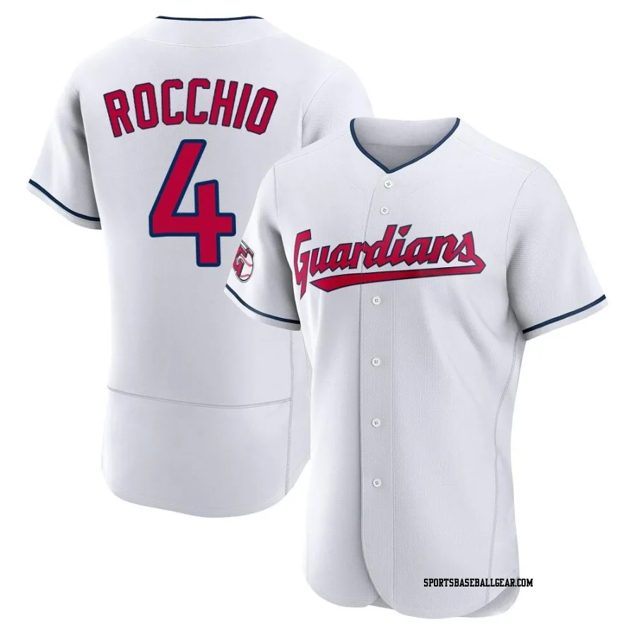 Brayan Rocchio Men's Cleveland Guardians White Authentic Home Jersey