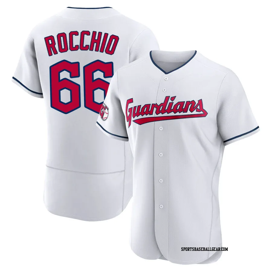 Brayan Rocchio Men's Cleveland Guardians White Authentic Home Jersey