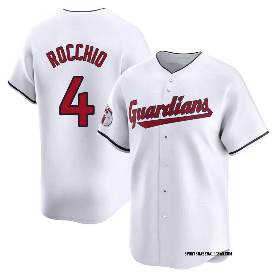 Brayan Rocchio Men's Cleveland Guardians White Limited Home Jersey