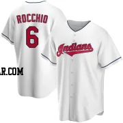 Brayan Rocchio Men's Cleveland Guardians White Replica Home Jersey