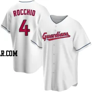 Brayan Rocchio Men's Cleveland Guardians White Replica Home Jersey