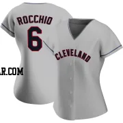 Brayan Rocchio Women's Cleveland Guardians Gray Authentic Road Jersey