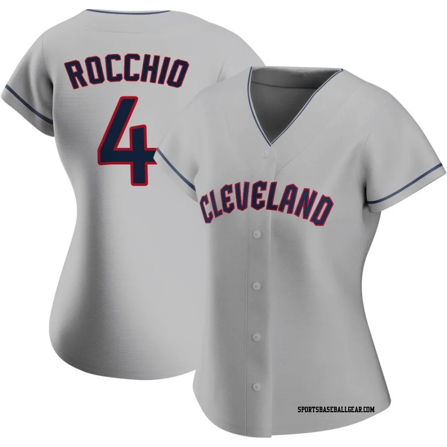 Brayan Rocchio Women's Cleveland Guardians Gray Authentic Road Jersey