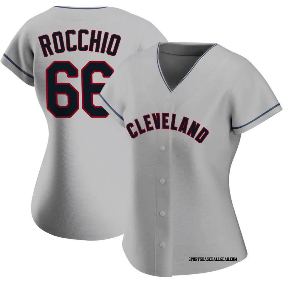 Brayan Rocchio Women's Cleveland Guardians Gray Authentic Road Jersey