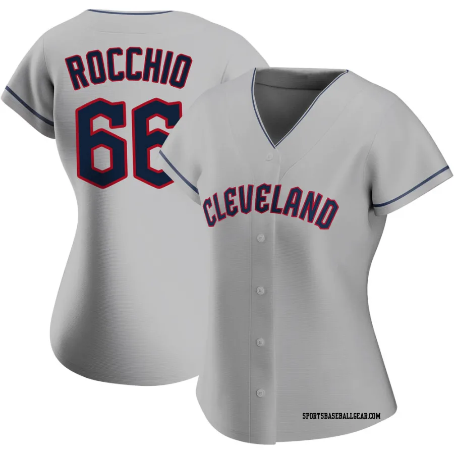 Brayan Rocchio Women's Cleveland Guardians Gray Authentic Road Jersey