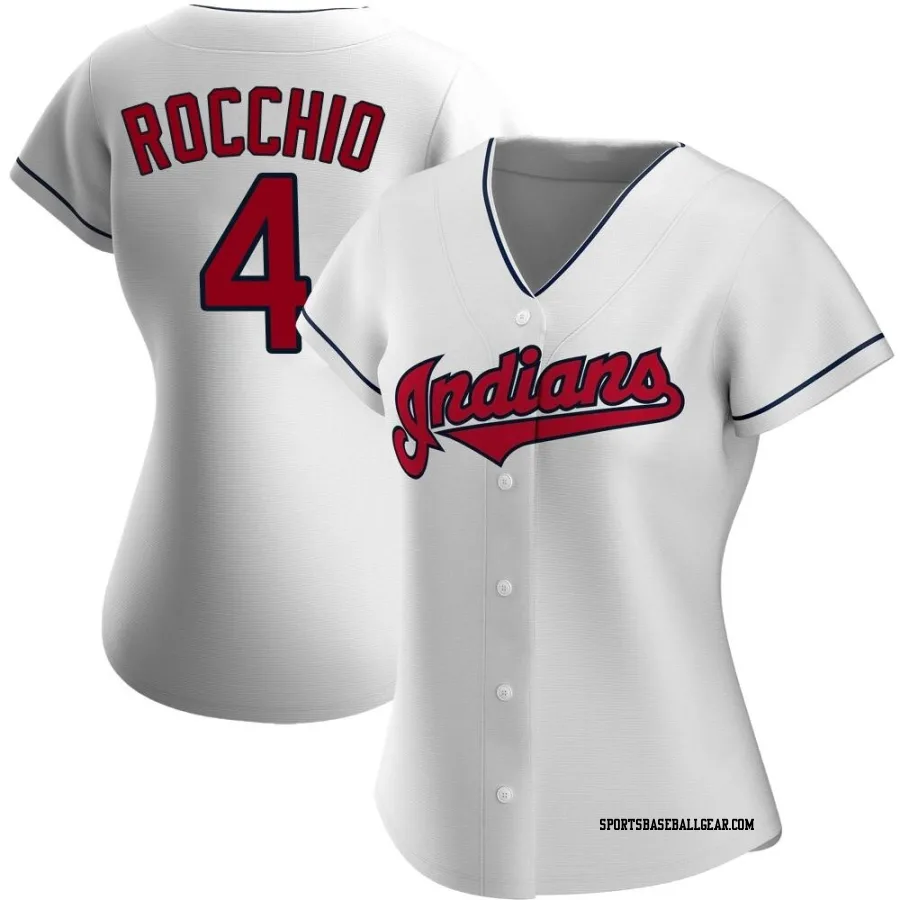 Brayan Rocchio Women's Cleveland Guardians White Authentic Home Jersey