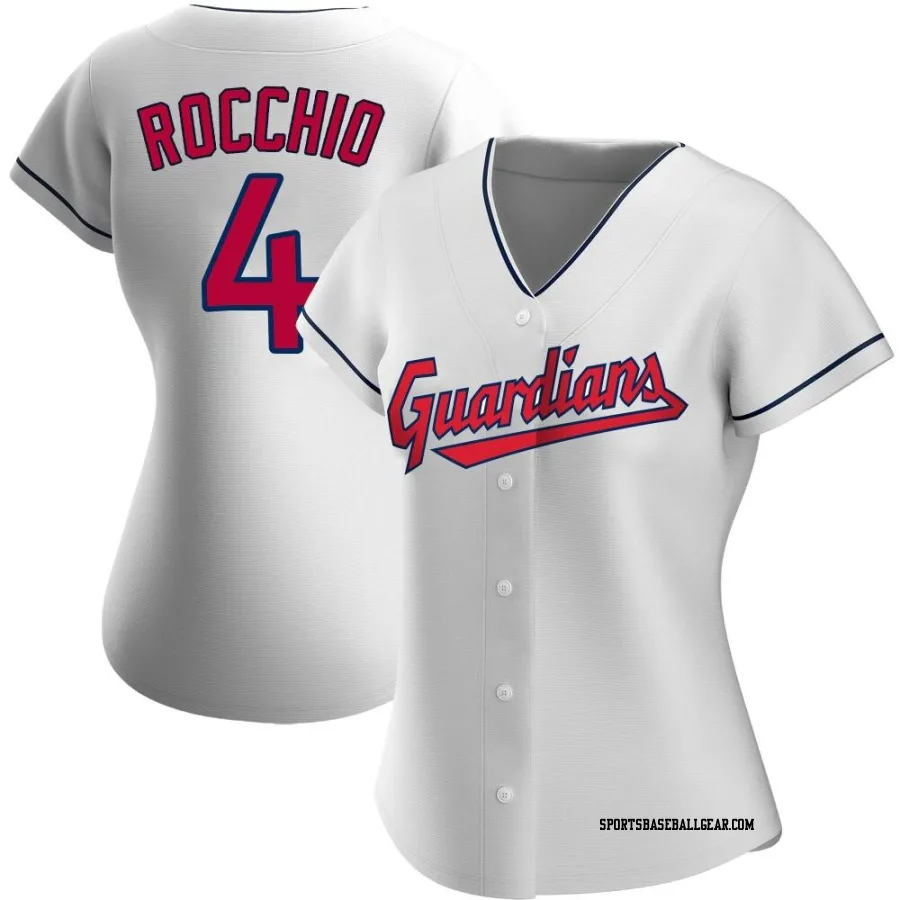 Brayan Rocchio Women's Cleveland Guardians White Authentic Home Jersey