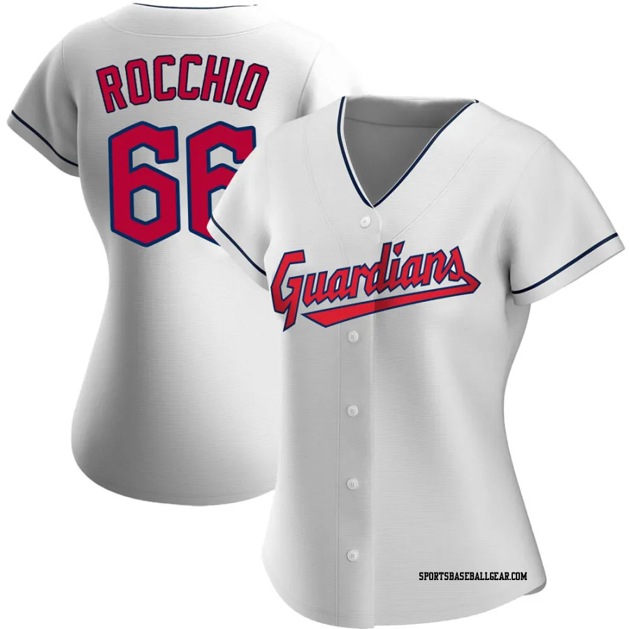 Brayan Rocchio Women's Cleveland Guardians White Authentic Home Jersey