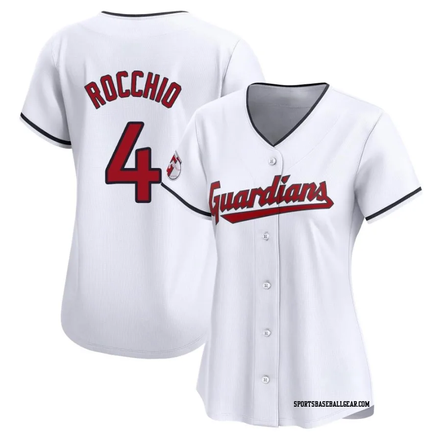 Brayan Rocchio Women's Cleveland Guardians White Limited Home Jersey