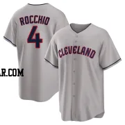 Brayan Rocchio Youth Cleveland Guardians Gray Replica Road Jersey