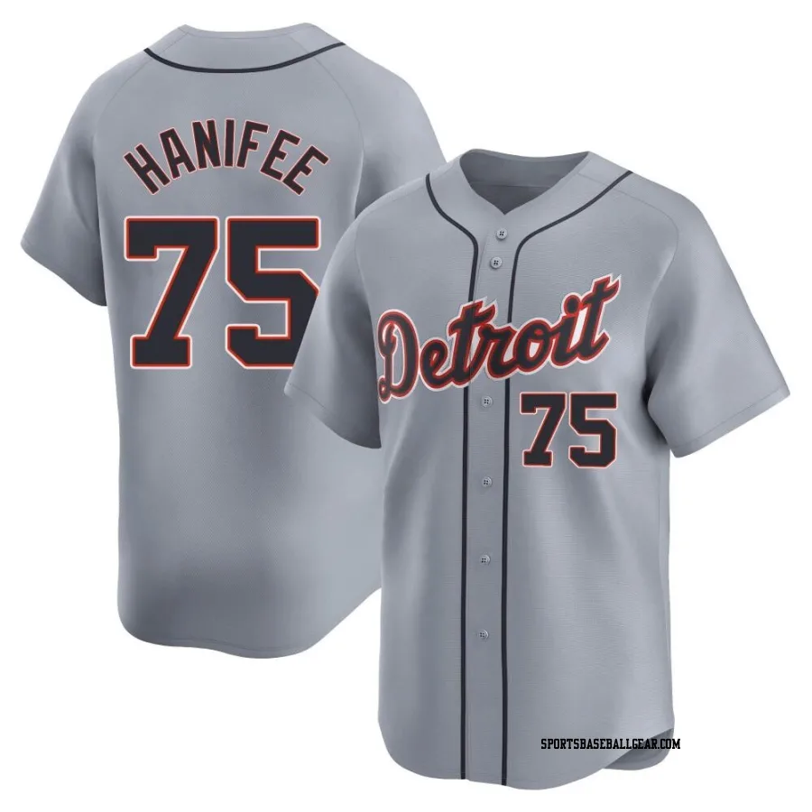 Brenan Hanifee Men's Detroit Tigers Gray Limited Road Jersey