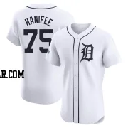 Brenan Hanifee Men's Detroit Tigers White Elite Home Patch Jersey