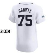 Brenan Hanifee Men's Detroit Tigers White Elite Home Patch Jersey