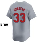 Brendan Donovan Men's St. Louis Cardinals Gray Limited Away Jersey