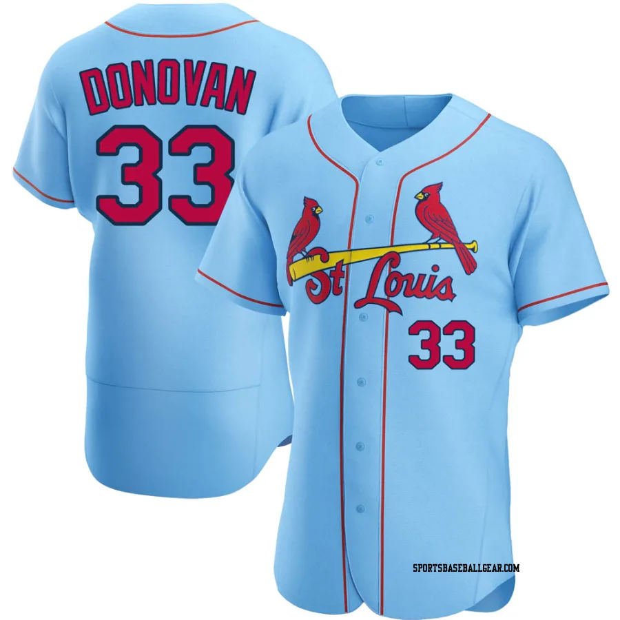 Brendan Donovan Men's St. Louis Cardinals Light Blue Authentic Alternate Jersey