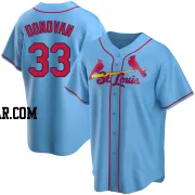 Brendan Donovan Men's St. Louis Cardinals Light Blue Replica Alternate Jersey