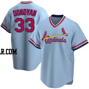 Brendan Donovan Men's St. Louis Cardinals Light Blue Replica Road Cooperstown Collection Jersey