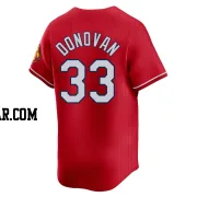 Brendan Donovan Men's St. Louis Cardinals Red Limited 2024 City Connect Jersey