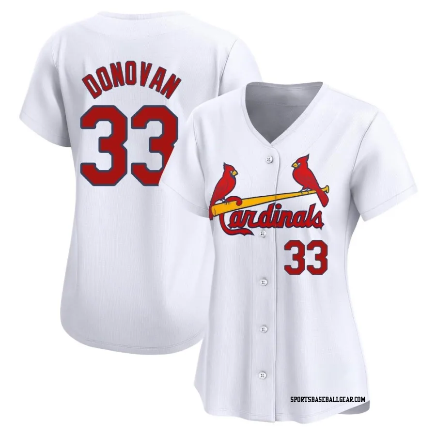 Brendan Donovan Women's St. Louis Cardinals White Limited Home Jersey