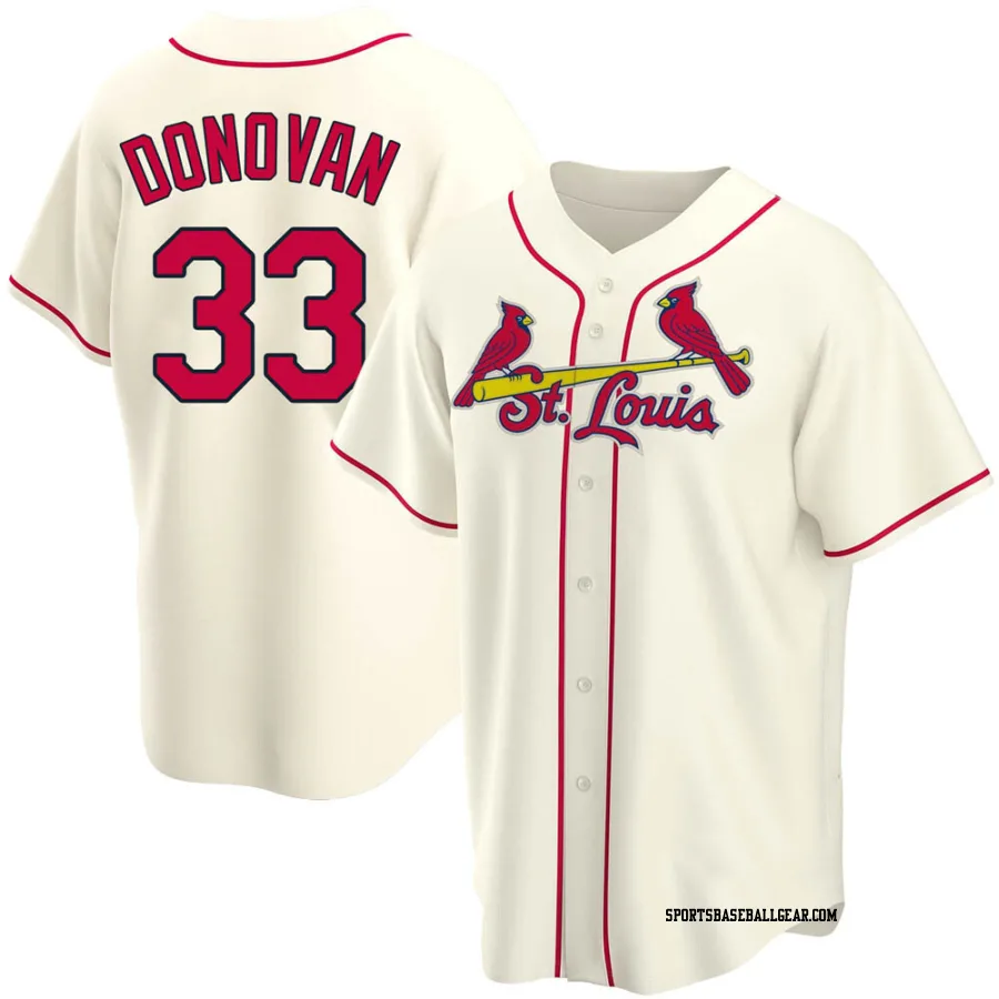 Brendan Donovan Youth St. Louis Cardinals Cream Replica Alternate Jersey