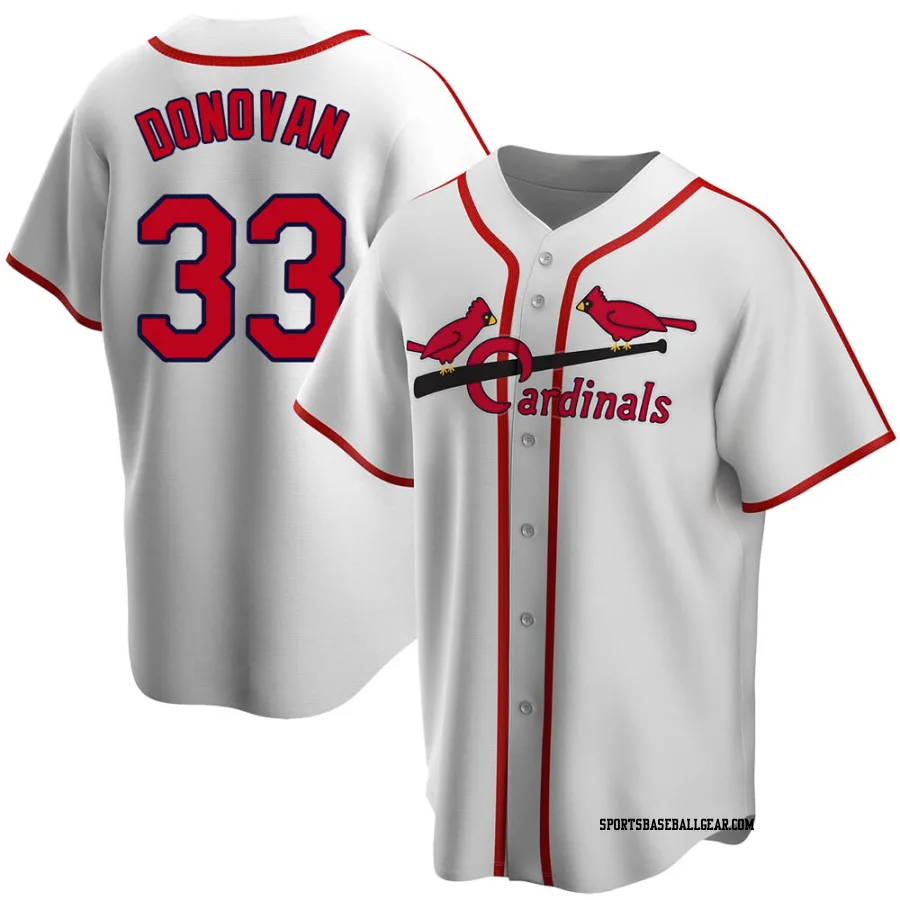 Brendan Donovan Youth St. Louis Cardinals White Home Cooperstown Collection Jersey