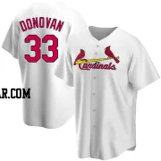 Brendan Donovan Youth St. Louis Cardinals White Replica Home Jersey