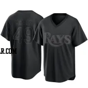 Brendan McKay Men's Tampa Bay Rays Black Replica Pitch Fashion Jersey