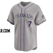 Brendan Rodgers Men's Colorado Rockies Gray Limited Road Jersey