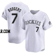 Brendan Rodgers Youth Colorado Rockies White Limited Home Jersey